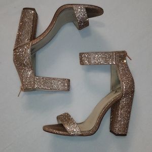 Windsor Rose Gold Bedazzled Heels